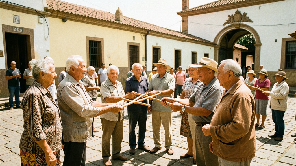 Alcaldía de Nobol entrega bastones a adultos mayores en programa social
