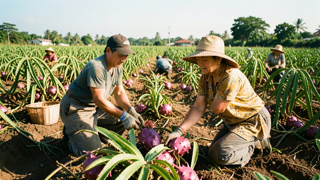 Pitahaya morada silvestre en Guayas abre nueva ruta de exportación a China