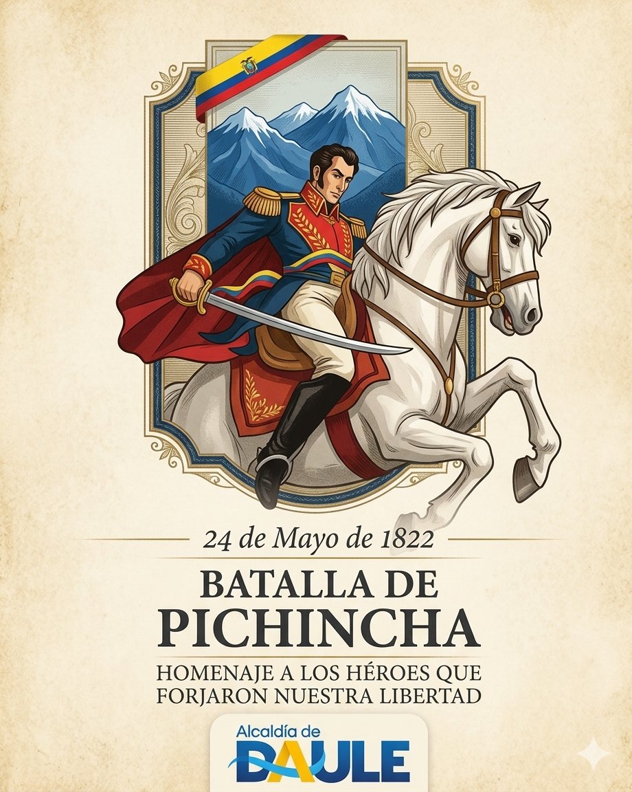 Daule conmemoró el aniversario de la Batalla de Pichincha con enfoque en libertad