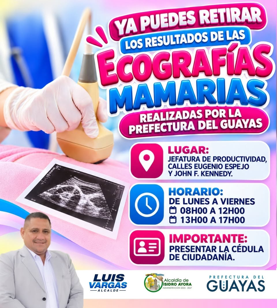Mujeres de Isidro Ayora pueden retirar resultados de mamografías