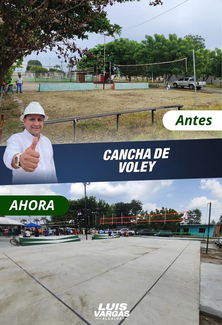 Cancha de vóley de Isidro Ayora renueva su imagen para el deporte local